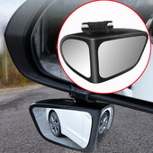 2 buc. lentile auxiliare cu unghi larg pentru retrovizoare pentru mașină Oglindă cu unghi larg pentru mașină, rotație de 360 de grade, oglindă pentru roată din față
