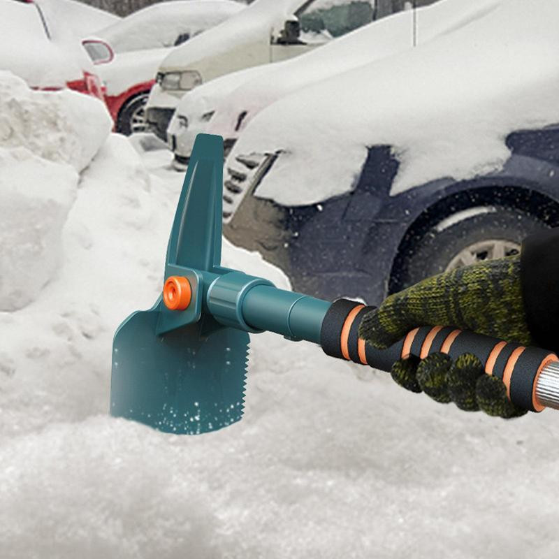Automašīnu sniega birste Noņemama automašīnu birste un ledus skrāpja putu rokturis Lieljaudas sniega skrāpju birstes sniega tīrīšanas līdzeklis automašīnām kravas automašīnām SUV
