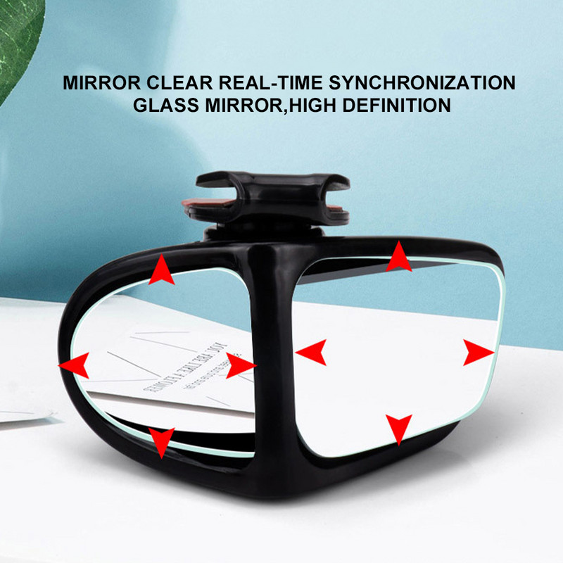 360-kraadine HD pimenurga peegli reguleeritav auto tahavaate kumer peegel auto tagurpidi lainurkse sõiduki parkimise pööratavate peeglite jaoks