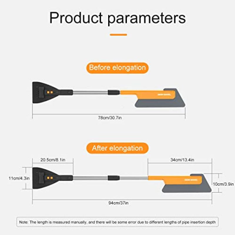 Πολυλειτουργικό φτυάρι αυτοκινήτου Αυτόματη βούρτσα αφαίρεσης χιονιού παραθύρου καθαρισμού χιονιού για χειμερινό ξύστρο πάγου Φτυάρι
