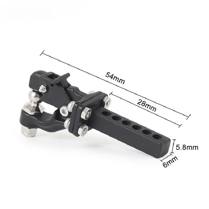 Cârlig de remorcare din metal Cârlig necinstiți Cârlig de remorcă Accesorii auto potrivite pentru mașina de alpinism 1/10 Model TRX4 SCX10 90046 90047