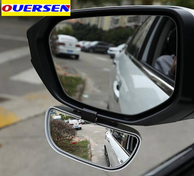 OUERSEN Universal καθρέφτης αυτοκινήτου ρυθμιζόμενος ευρυγώνιος πλευρικοί πίσω καθρέπτες τυφλό σημείο Τρόπος κουμπώματος για στάθμευση Βοηθητικός καθρέφτης οπισθοπορείας