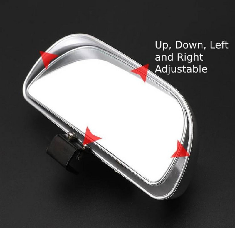 OUERSEN Universālais automašīnas spogulis, regulējams platleņķis sānu aizmugurējie spoguļi aklās zonas fiksators novietošanai stāvvietā papildu atpakaļskata spogulis