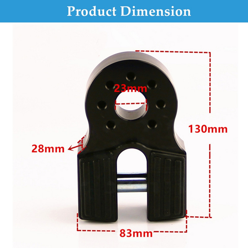 8T/16000Lbs mahutavus alumiiniumist lamelink vintsi sanga kinnituskomplekt maastikuveoki puksiirile ATV UTV vintsiliinid vintsikonks