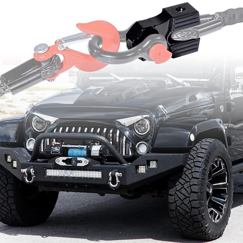 8T/16000Lbs mahutavus alumiiniumist lamelink vintsi sanga kinnituskomplekt maastikuveoki puksiirile ATV UTV vintsiliinid vintsikonks