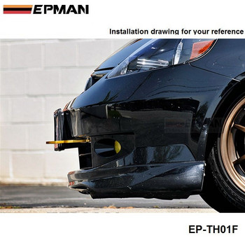 Универсална кука за ремарке за всички модели автомобили, алуминиева кука за теглене, състезателна предна част EP-TH01F