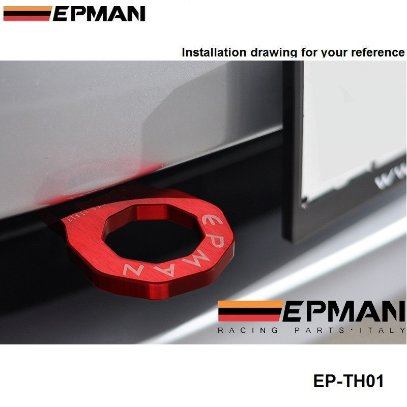 Universaalne Kõik mudelid Auto Haagise Konks Alumiiniumist Veokonks Pukseerimiskonks Racing Ees EP-TH01F