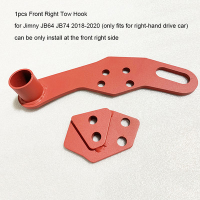 Cârlig de remorcare față stânga/dreapta sau spate cârlig de remorcare auto pentru Suzuki Jimny JB64 JB74 2018 2019 2020 Piese exterioare auto Suport cârlig de remorcare