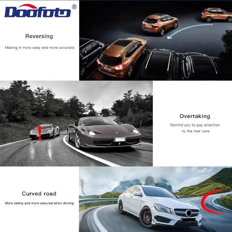 2PC 360 μοιρών HD καθρέφτης τυφλού σημείου Ρυθμιζόμενος κυρτός καθρέφτης οπισθοπορείας αυτοκινήτου για καθρέφτες στάθμευσης ευρυγώνιου οχήματος με όπισθεν