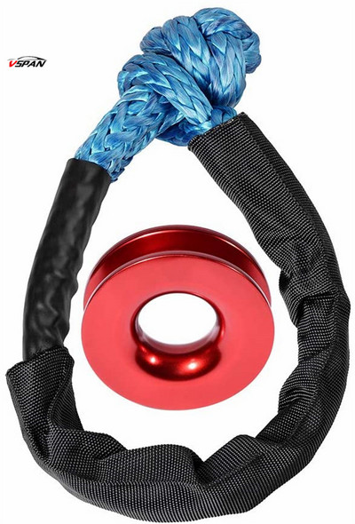 2021. gada zils, sintētisks, mīksts važas atjaunošanas gredzens 38 000 mārciņu UHMWPE virves važas 4 x 4 kvadracikla UTV apvidus auto bezceļa atjaunošanai jūras lauksaimniecībai