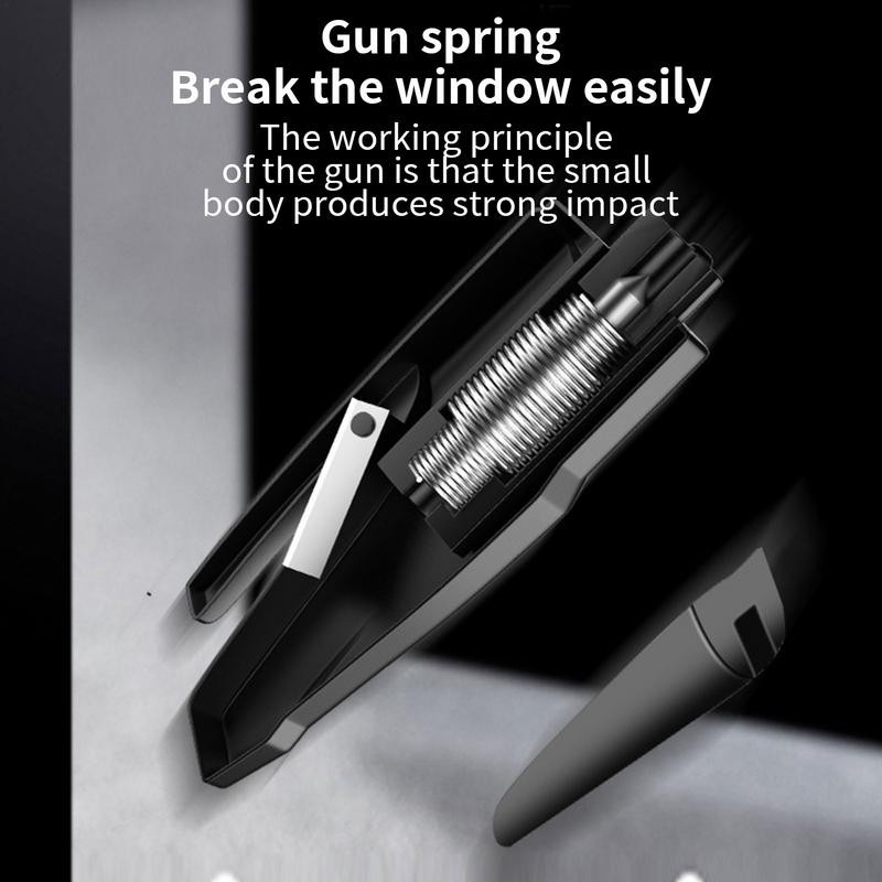 Ohutusaknamurdja 2-ühes aknamurdja ja turvavöö lõikur Kaasaskantav aknamurdmise päästetööriist enesepäästmiseks