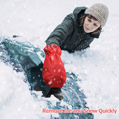 Îndepărtare zăpadă Teacă îngroșată Instrument de iarnă Impermeabil Racletă de gheață pentru mașină pentru iarnă Cu mănușă Curățător de gheață Cu mănușă Reține căldura