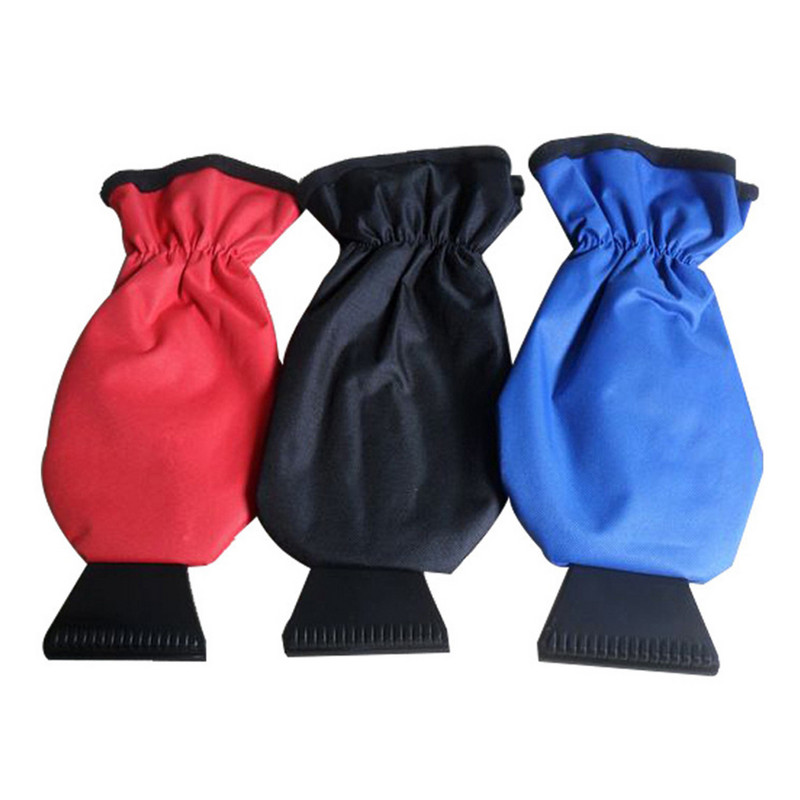 Îndepărtare zăpadă Teacă îngroșată Instrument de iarnă Impermeabil Racletă de gheață pentru mașină pentru iarnă Cu mănușă Curățător de gheață Cu mănușă Reține căldura