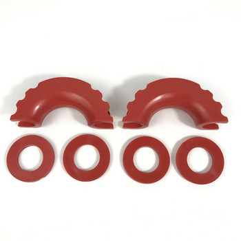 Vspan 5/8\' D Ring Red Shackle 13T Якост на скъсване с изолатор на скобата и комплект шайби за теглене на колан за лебедка Възстановяване на офроуд превозно средство