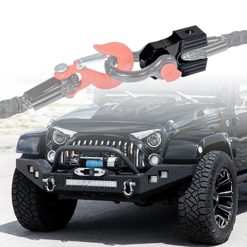 Alumiiniumist vintsikonksu trossi haagise konksu ühendus, lame võlli kinnituskomplekt puksiirveoautole ATV UTV vintsiliinid vintsikonks