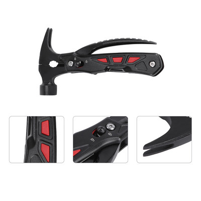 1 vnt. Profesionalus Naudingas automobilio avarinis plaktukas Automobilio plaktukas stovyklavimo įrankių plaktukas