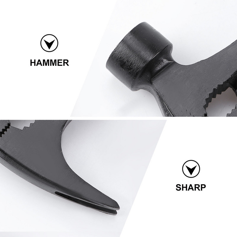 1 vnt. Profesionalus Naudingas automobilio avarinis plaktukas Automobilio plaktukas stovyklavimo įrankių plaktukas