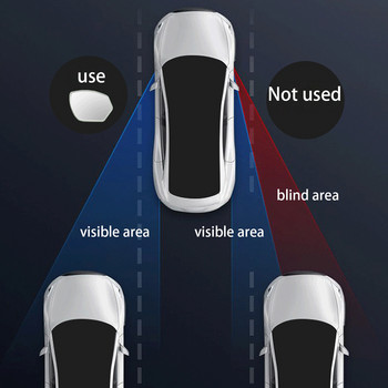 2 τεμάχια 360 μοιρών HD καθρέφτης τυφλού σημείου Ρυθμιζόμενος οπίσθιος κυρτός καθρέφτης αυτοκινήτου για όπισθεν ευρυγώνιος καθρέφτης στάθμευσης χωρίς ζάντα