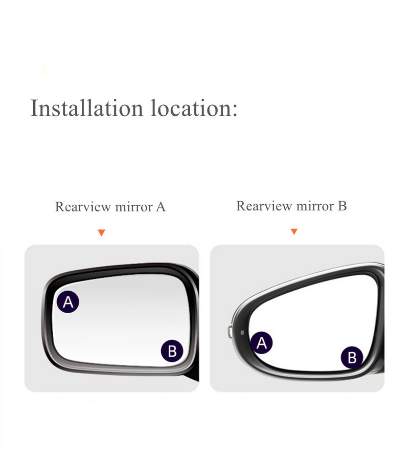 Novo automobilsko okruglo ogledalo 360° podesivi AF Retrovizor s velikim vidnim poljem Pomoćni širokokutni zrcalo za mrtvi kut Dodatna oprema