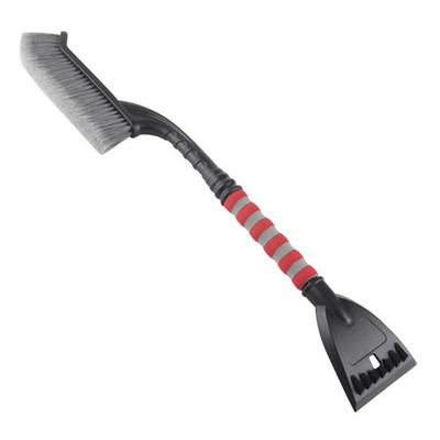 Χειμερινό αποσπώμενο φτυάρι αυτοκινήτου διπλής κεφαλής με λαβή αφρού EVA, βούρτσα αυτόματης καθαρισμού, αφαιρούμενο ξύστρο πάγου