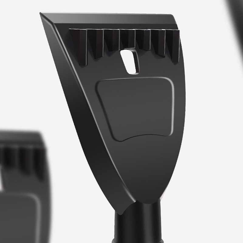 Χειμερινό αποσπώμενο φτυάρι αυτοκινήτου διπλής κεφαλής με λαβή αφρού EVA, βούρτσα αυτόματης καθαρισμού, αφαιρούμενο ξύστρο πάγου