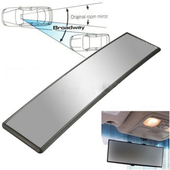 30 см широка извивка, изпъкнала вътрешна щипка за панорамно огледало за обратно виждане Универсално ABS пластмасово стъкло Защитна защита Автомобилни продукти