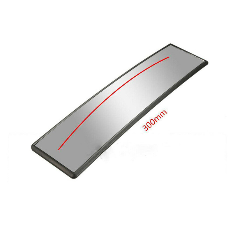 30 cm plats izliekts, izliekts iekšējais klips uz panorāmas atpakaļskata spoguļa Universāls ABS plastmasas stikls Drošības aizsardzība automašīnu izstrādājumi