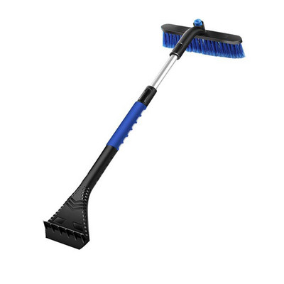 Pikendatav jääkaabitsa lumehari Eemaldatav lumeeemaldustööriist vahukäepidemega 360° pööratava harjapeaga lumekaabits auto jaoks