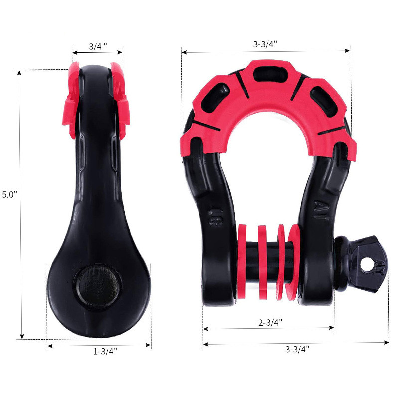 2 gab. 8 tonnu kalti lieljaudas 3/4 collu D važu komplekts ar 2 gab izolatoriem 4 gab paplāksnes transportlīdzekļu atgūšanai 4 WD bezceļa detaļām