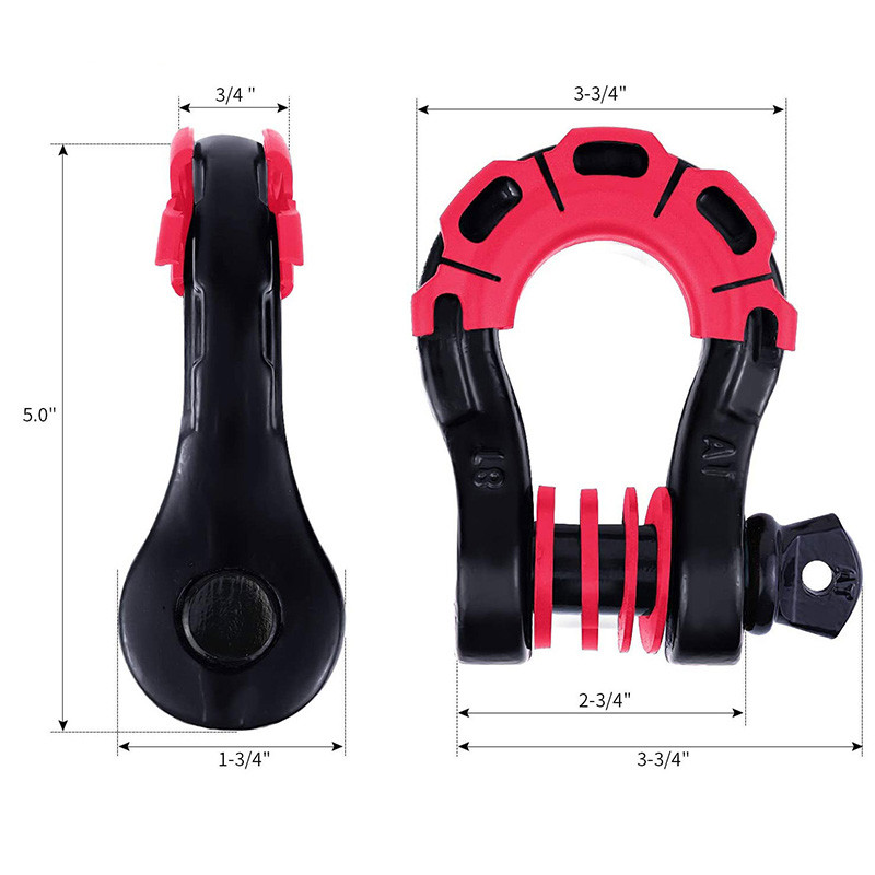 2 gab. 8 tonnu kalti lieljaudas 3/4 collu D važu komplekts ar 2 gab izolatoriem 4 gab paplāksnes transportlīdzekļu atgūšanai 4 WD bezceļa detaļām