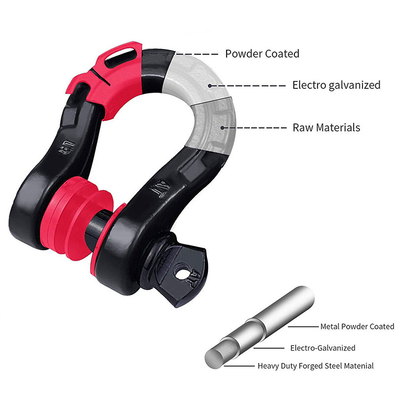 2 gab. 8 tonnu kalti lieljaudas 3/4 collu D važu komplekts ar 2 gab izolatoriem 4 gab paplāksnes transportlīdzekļu atgūšanai 4 WD bezceļa detaļām