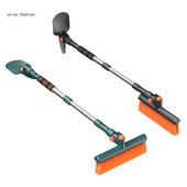 Pikendatav lumelabidas jääkaabits Multifunktsionaalne lumeeemaldushari, kriimuvaba tuuleklaasi lumehari haagismaasturile