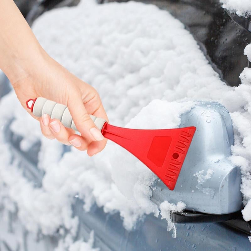 Car Ice Scraper Car Snow Remover With Foam Handle Portable Scrappers for Cleaning For Car Trucks For Windows To Remove Ice Snow