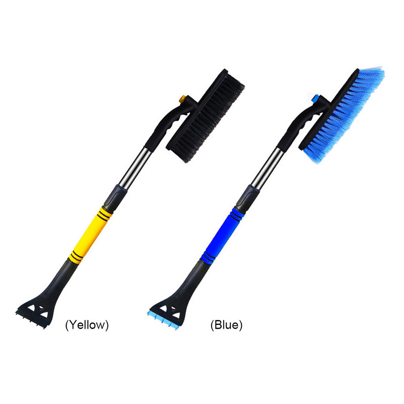 Perie de zăpadă pentru parbrizul mașinii Dispozitiv de îndepărtare a mânerului retractabil Lopătă Instrument multifuncțional de dezghețare a zăpezii pentru mașină