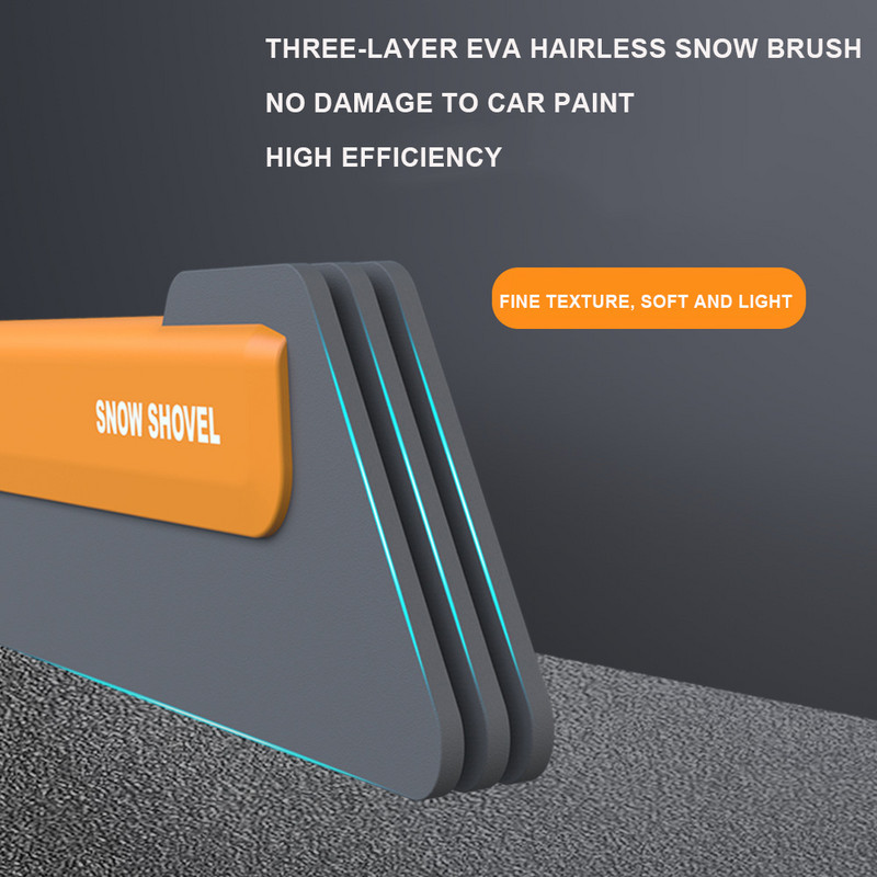 EAFC Ice Scraper Παρμπρίζ Ice Breaker Quick Clean Glass Brush Snow Remover Tool Auto Winter Winter Winter Snow Brush Shovel