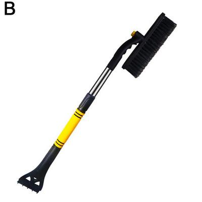 Răzuitor de zăpadă pentru mașină Parbriz automat Perie de curățare a zăpezii perie Lopată 2 Îndepărtare gheață de zăpadă în racletă 1 Instrument de răzuit iarna C6I4