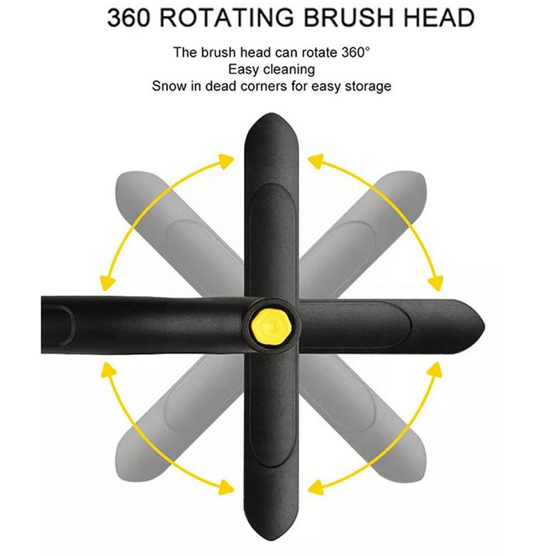 Răzuitor de zăpadă pentru mașină Parbriz automat Perie de curățare a zăpezii perie Lopată 2 Îndepărtare gheață de zăpadă în racletă 1 Instrument de răzuit iarna C6I4