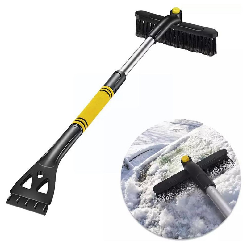 Răzuitor de zăpadă pentru mașină Parbriz automat Perie de curățare a zăpezii perie Lopată 2 Îndepărtare gheață de zăpadă în racletă 1 Instrument de răzuit iarna C6I4