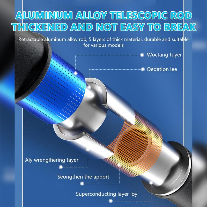 Raclete de gheață pentru parbrizul mașinii Perie auto demontabilă Dispozitiv de îndepărtare a zăpezii pentru mașini și camioane Îndepărtează cu ușurință zăpada greu de atins doi