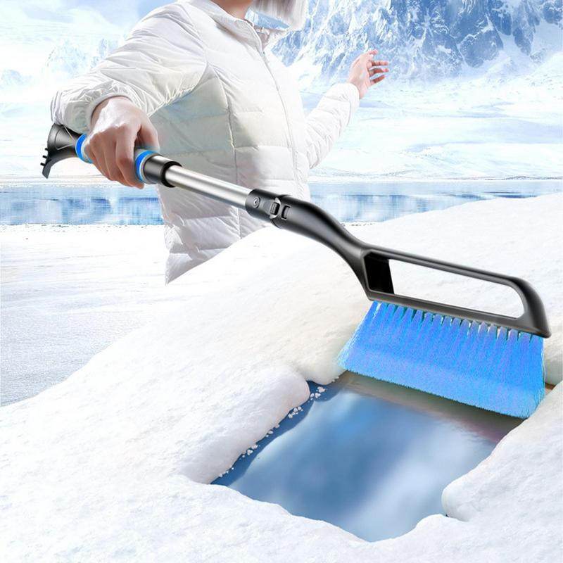 Raclete de gheață pentru parbrizul mașinii Perie auto demontabilă Dispozitiv de îndepărtare a zăpezii pentru mașini și camioane Îndepărtează cu ușurință zăpada greu de atins doi