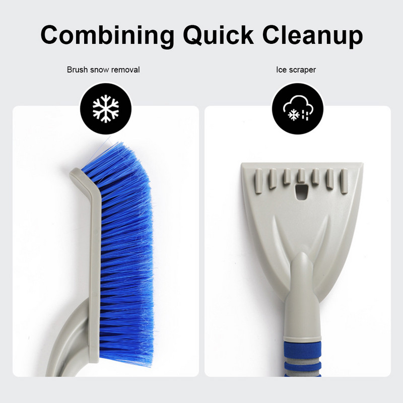 2 σε 1 Universal Ice Scraper Car Snow Dust Remover Frost Windshield Glass Ice Removing Brush Shovel Car Snow Dust Remover