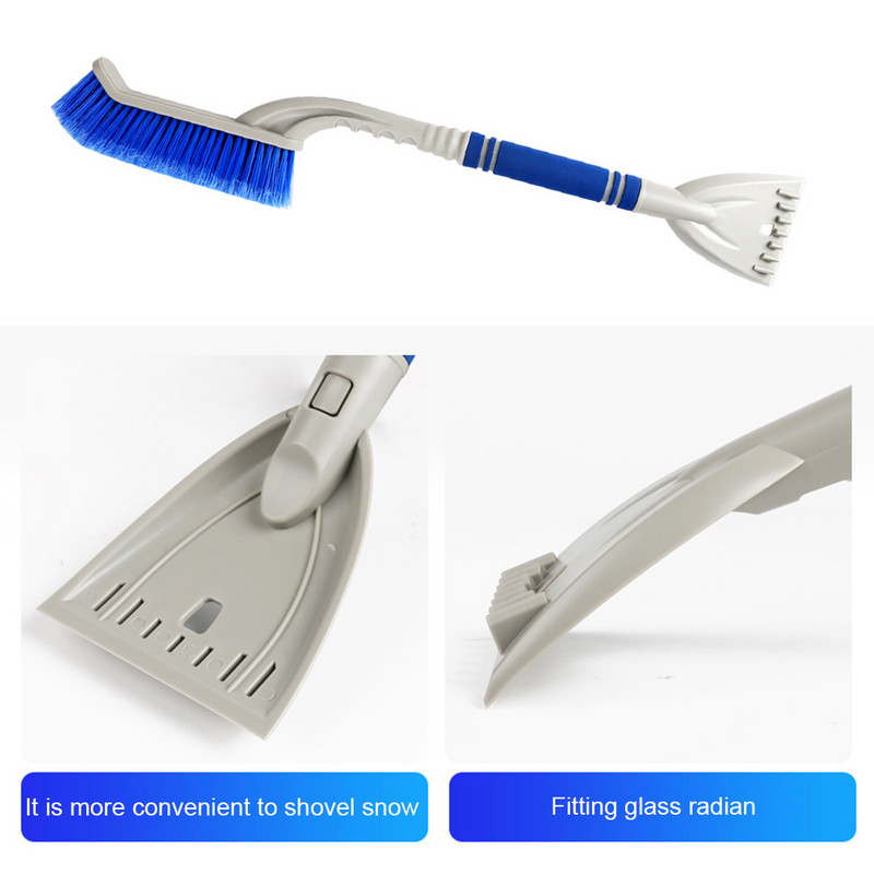 2 σε 1 Universal Ice Scraper Car Snow Dust Remover Frost Windshield Glass Ice Removing Brush Shovel Car Snow Dust Remover