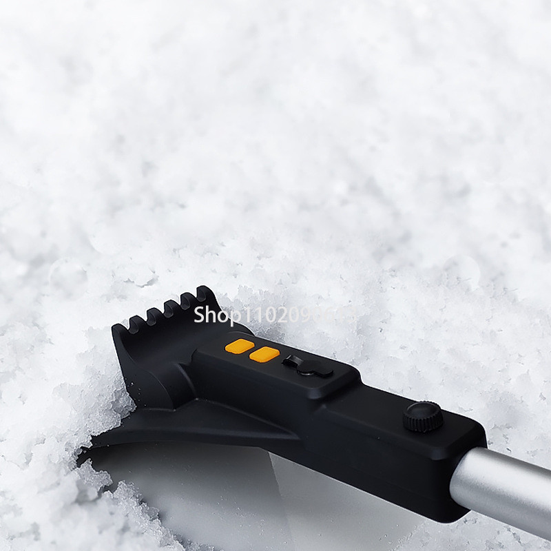 Πολυλειτουργικός ξύστρος πάγου αυτοκινήτου 2 σε 1 Φτυάρι αφαίρεσης χιονιού Εργαλείο αφαίρεσης πάγου διπλής κεφαλής για αυτοκίνητα Παρμπρίζ φορτηγού