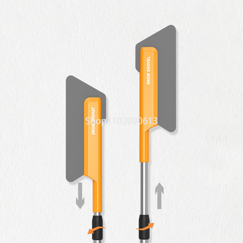 Πολυλειτουργικός ξύστρος πάγου αυτοκινήτου 2 σε 1 Φτυάρι αφαίρεσης χιονιού Εργαλείο αφαίρεσης πάγου διπλής κεφαλής για αυτοκίνητα Παρμπρίζ φορτηγού