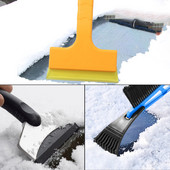 Racletă universală pentru gheață pentru mașină, parbriz, multifuncțional, pentru îndepărtarea zăpezii, lopată pentru automobile, iarna, pentru dezghețare, pentru îndepărtarea periei, instrumente de curățare