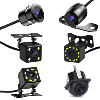 Automobilio galinio vaizdo kamera Naktinio matymo atbulinės eigos automatinio parkavimo kamera IP68 vandeniui atspari CCD LED automatinė atsarginė monitorius 170 laipsnių HD vaizdas