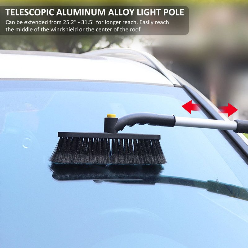 3 vienā sniega birste Ledus skrāpis automašīnas vējstikls, izvelkamais sniega lāpstas birste Izturīgs sniega noņemšanas rīks automašīnas SUV logu durvīm