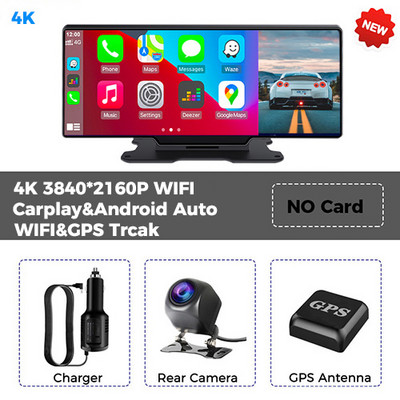 Kamera s retrovizorom za automobil od 10,26 inča 4K WiFi GPS Carplay&Android Auto Bežična&AUX žična veza Navi Bluetooth snimač