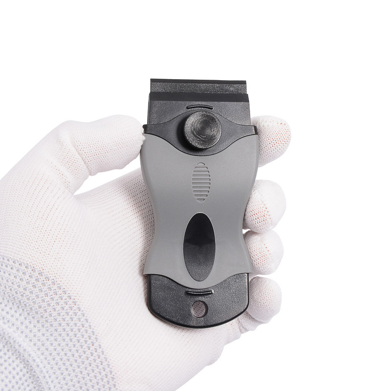 EHDIS Autocolant de nuanță pentru geamuri de mașină Racletă pentru curățarea gheții Racletă Film din fibră de carbon Decal Adeziv Instrument de îndepărtare a zăpezii Accesorii de uz casnic