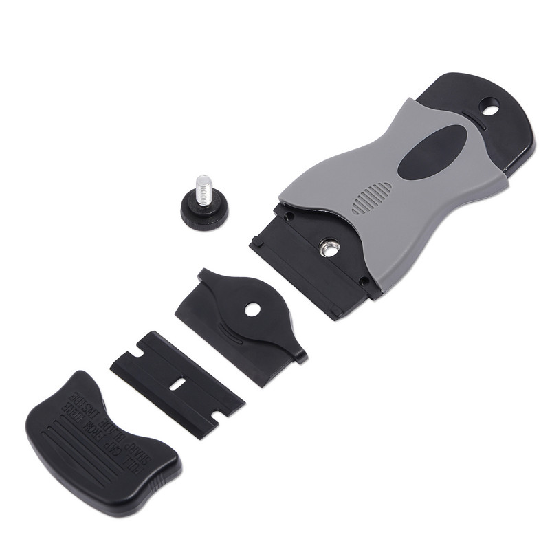 EHDIS Autocolant de nuanță pentru geamuri de mașină Racletă pentru curățarea gheții Racletă Film din fibră de carbon Decal Adeziv Instrument de îndepărtare a zăpezii Accesorii de uz casnic